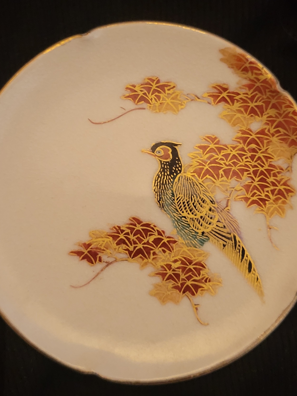 Vintage Japanese Hand Painted Mini Plate